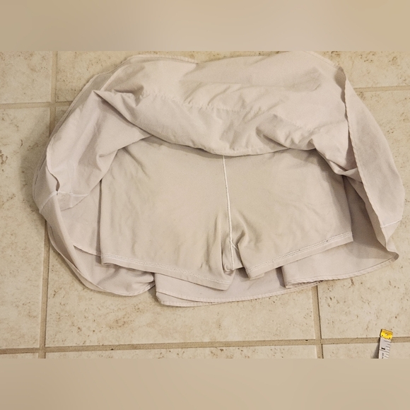 Aerie Offline White Beige Workout Yoga Skort Skirt Size XS Tiered #R432 - Picture 6 of 7